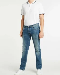 Homme Teddy Smith Jeans^Jean droit Worn Comfor bleu