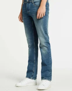 Homme Teddy Smith Jeans^Jean droit Worn Comfor bleu