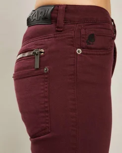 Jean Droit zip violet-Karl Lagerfeld