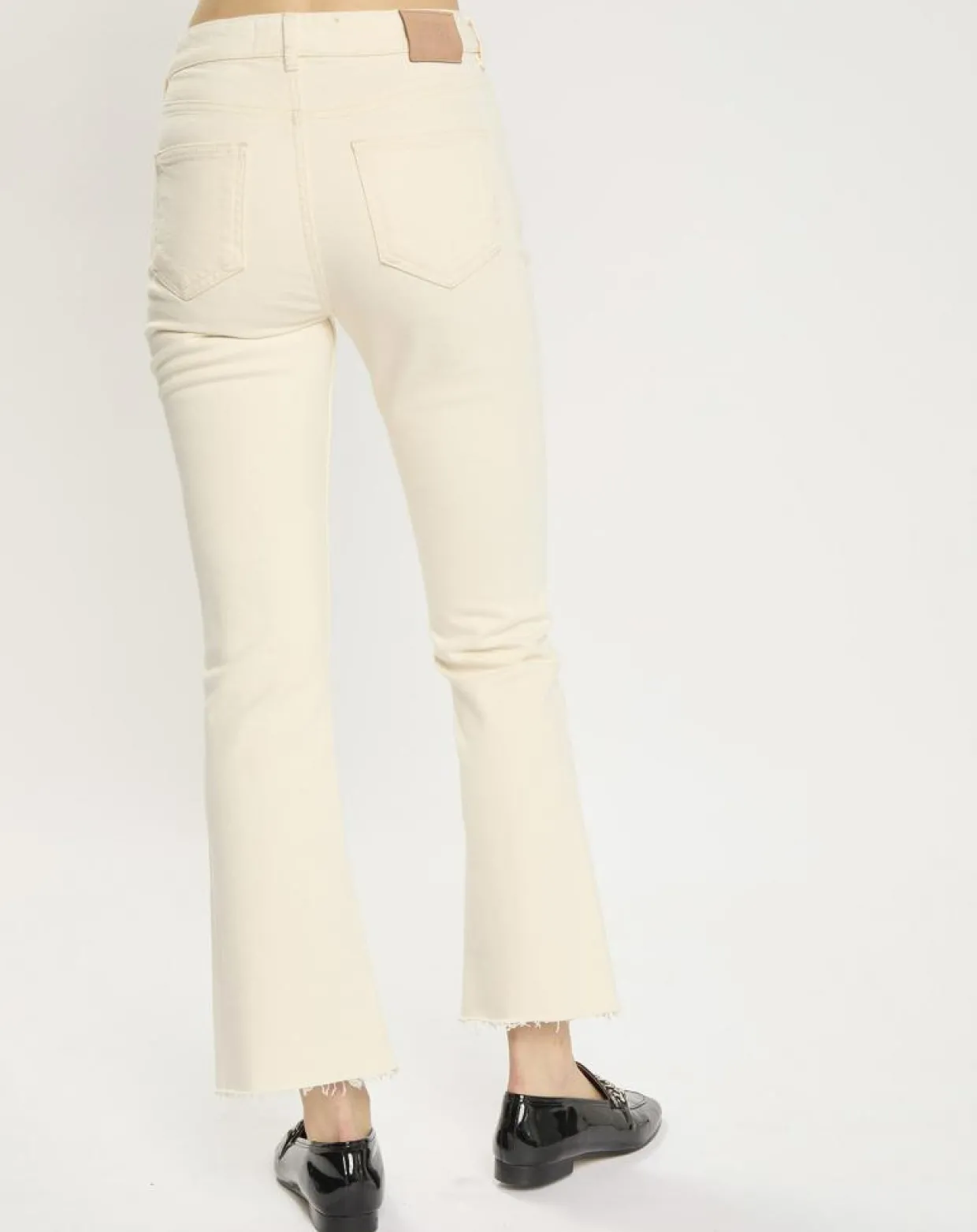 Jean en Coton Bio mélangé Flare The Kick Cropped écru-Scotch & Soda