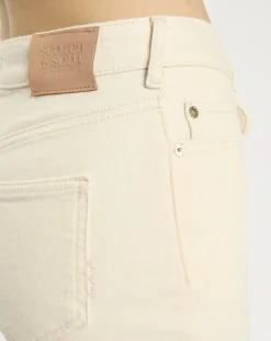 Jean en Coton Bio mélangé Flare The Kick Cropped écru-Scotch & Soda