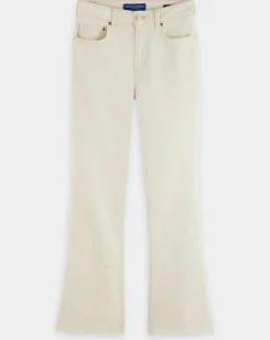 Jean en Coton Bio mélangé Flare The Kick Cropped écru-Scotch & Soda