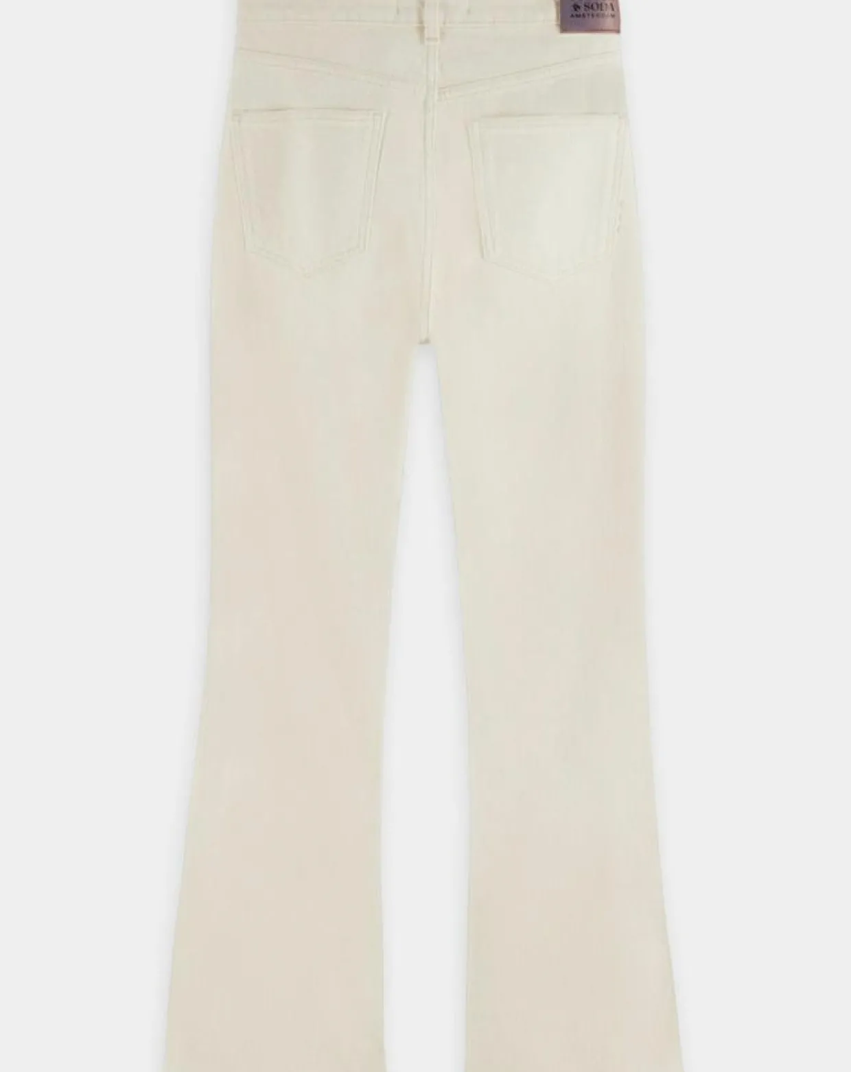 Jean en Coton Bio mélangé Flare The Kick Cropped écru-Scotch & Soda