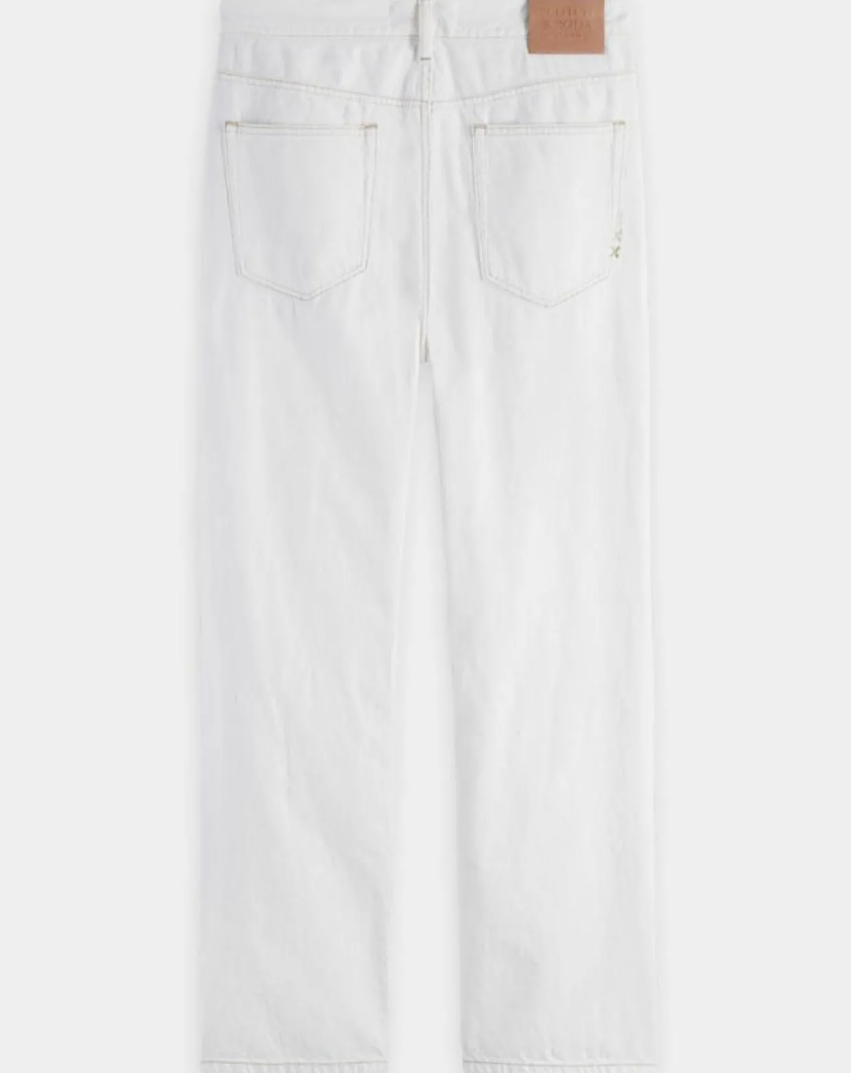 Jean en Coton Bio mélangé Regular Fit blanc-Scotch & Soda Sale