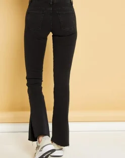 Femme Acquaverde Jeans^Jean flare Natural Laureen black stone