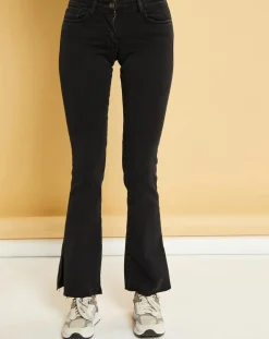 Femme Acquaverde Jeans^Jean flare Natural Laureen black stone