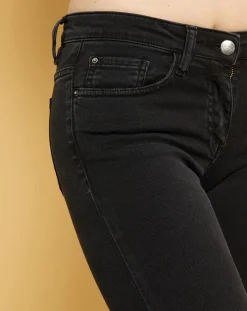 Femme Acquaverde Jeans^Jean flare Natural Laureen black stone