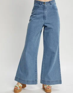 Jean Large Amerinjean bleu-Manoush Sale
