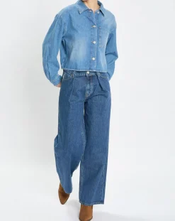 Femme Marc O'Polo Jeans^Jean large bleu foncé