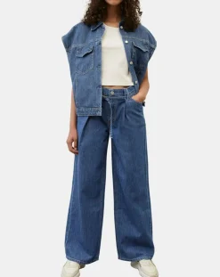 Femme Marc O'Polo Jeans^Jean large bleu foncé