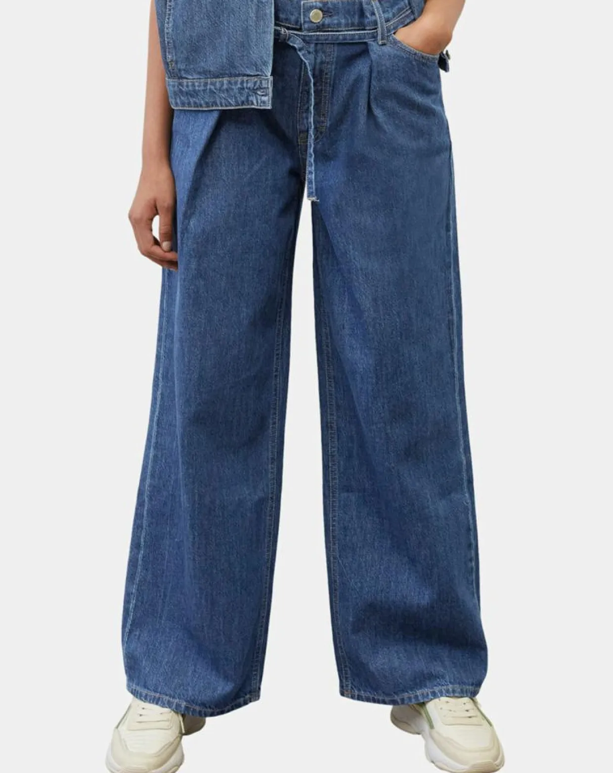 Femme Marc O'Polo Jeans^Jean large bleu foncé