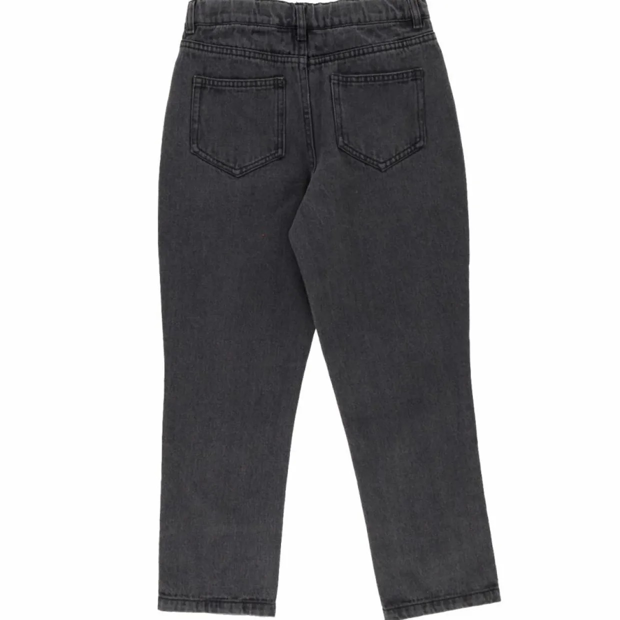 Jean mom Anna en Toile de coton bio gris foncé-Galeries Lafayette & Kids Best