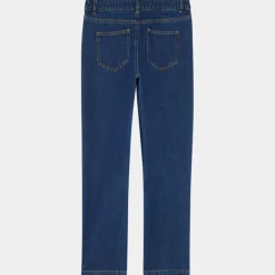 Jean mom Anna en Toile de coton bio bleu brut-Galeries Lafayette & Kids Discount