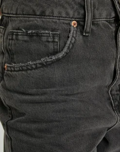Jean mom en Toile de Coton délavé noir-Urban Outfitters Sale