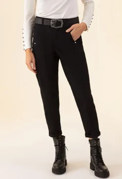 Femme Bleu Blanc Rouge Pantalons^Jean Paule noir