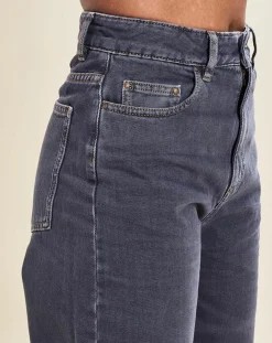 Femme Chloé Stora Jeans^Jean Ravi noir délavé