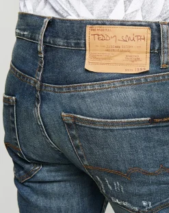 Jean Reg Iconic bleu moyen-Teddy Smith New