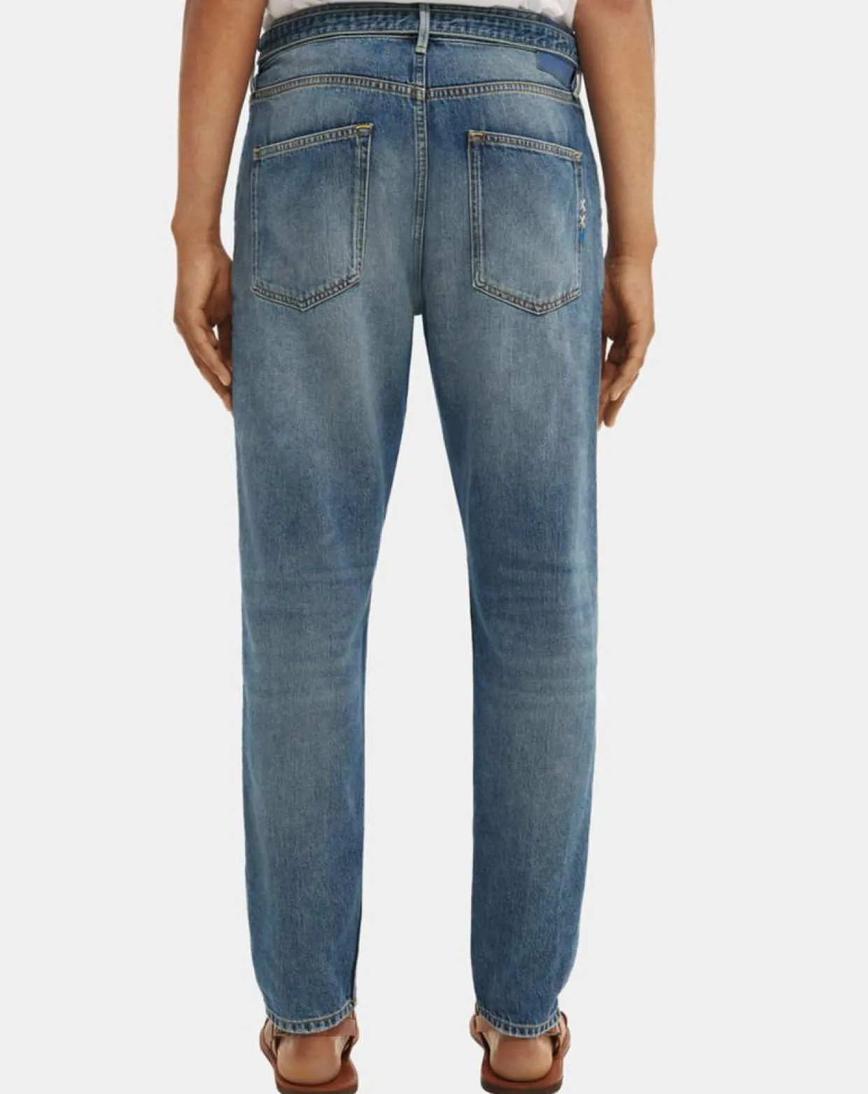 Jean Regular Fit Spin Chino bleu moyen-Scotch & Soda New