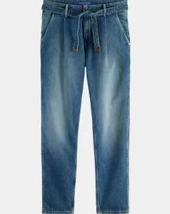 Jean Regular Fit Spin Chino bleu moyen-Scotch & Soda New
