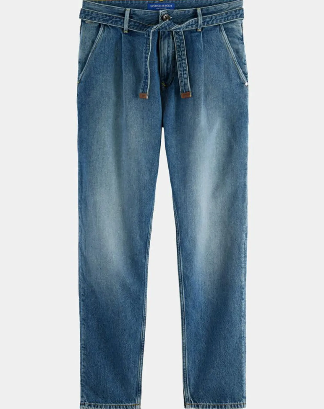 Jean Regular Fit Spin Chino bleu moyen-Scotch & Soda New