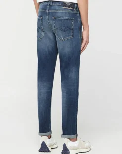 Jean Broken Edge bleu moyen-Replay Outlet