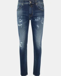 Jean Broken Edge bleu moyen-Replay Outlet
