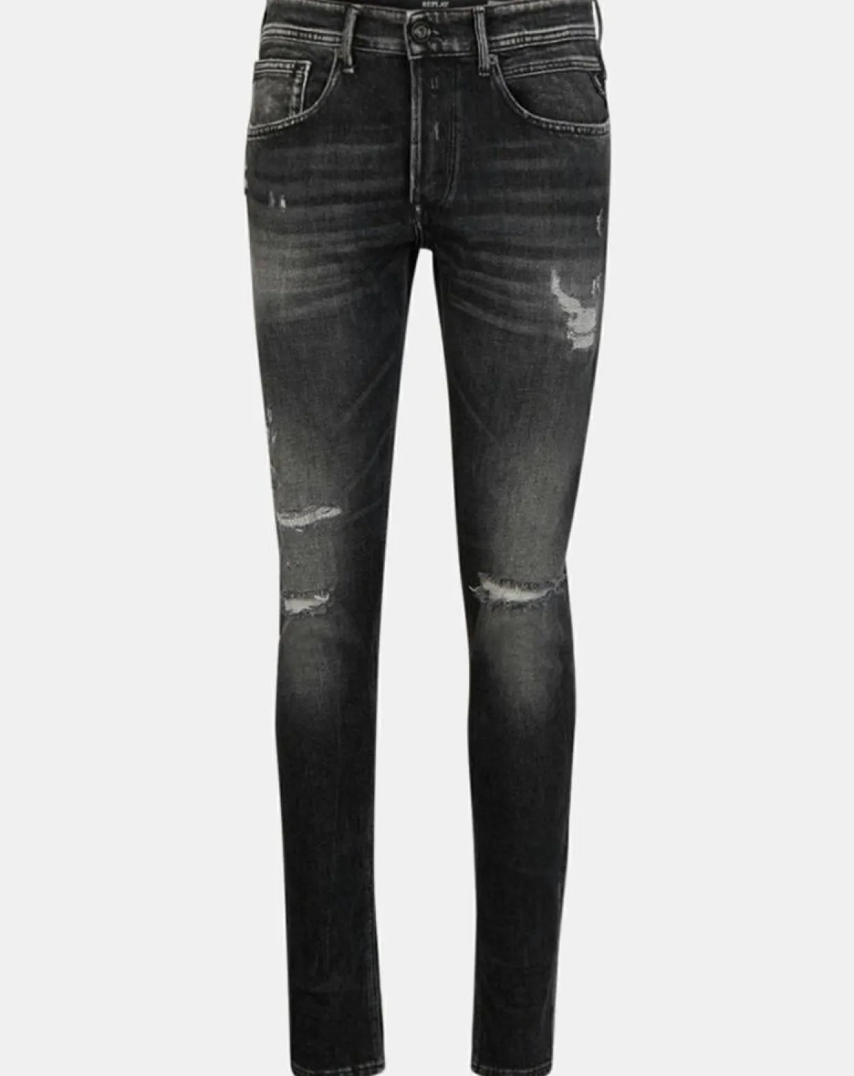 Homme Replay Jeans^Jean Broken Edge gris foncé