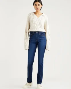 Femme Levi's® Jeans^Jean righ rise straight 724 bleu