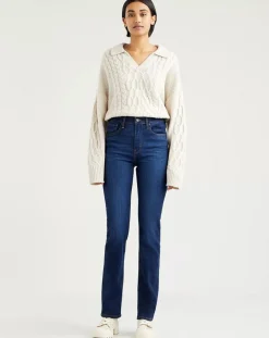 Femme Levi's® Jeans^Jean righ rise straight 724 bleu