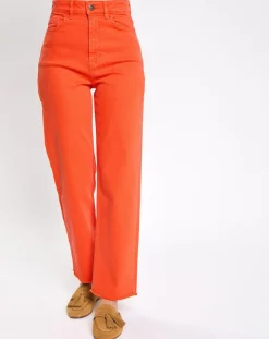 Jean 80's bord franc orange vif-Esprit