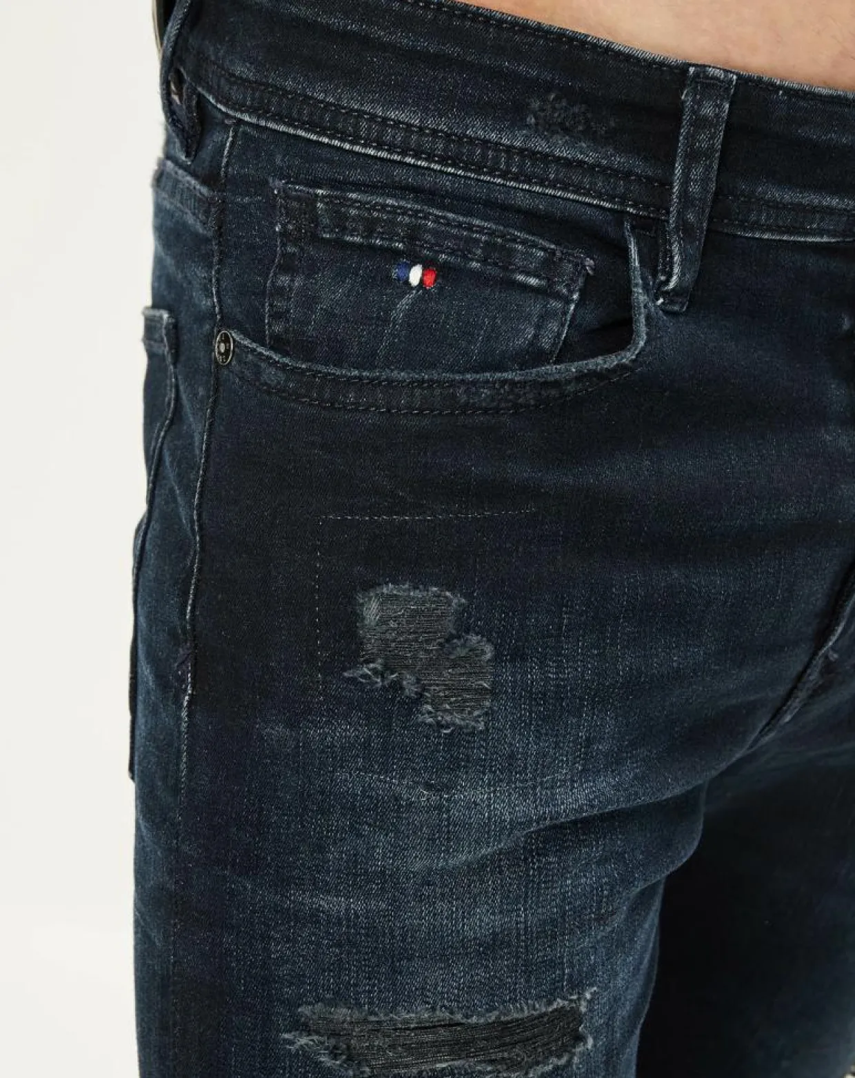 Homme Kaporal 5 Jeans^Jean Skinny Dadas Destroy bleu