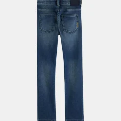 Enfant Scotch & Soda Fille^Jean Skinny en Toile de Coton bio mélangé bleu foncé