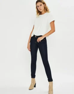 Jean skinny Scarlett One Wash bleu foncé-Lee Discount
