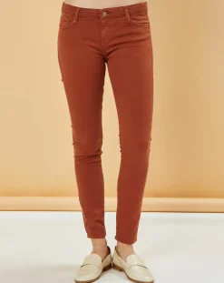 Femme Acquaverde Jeans^Jean slim 7/8 Scarlett camel