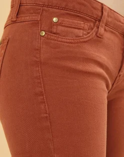 Femme Acquaverde Jeans^Jean slim 7/8 Scarlett camel