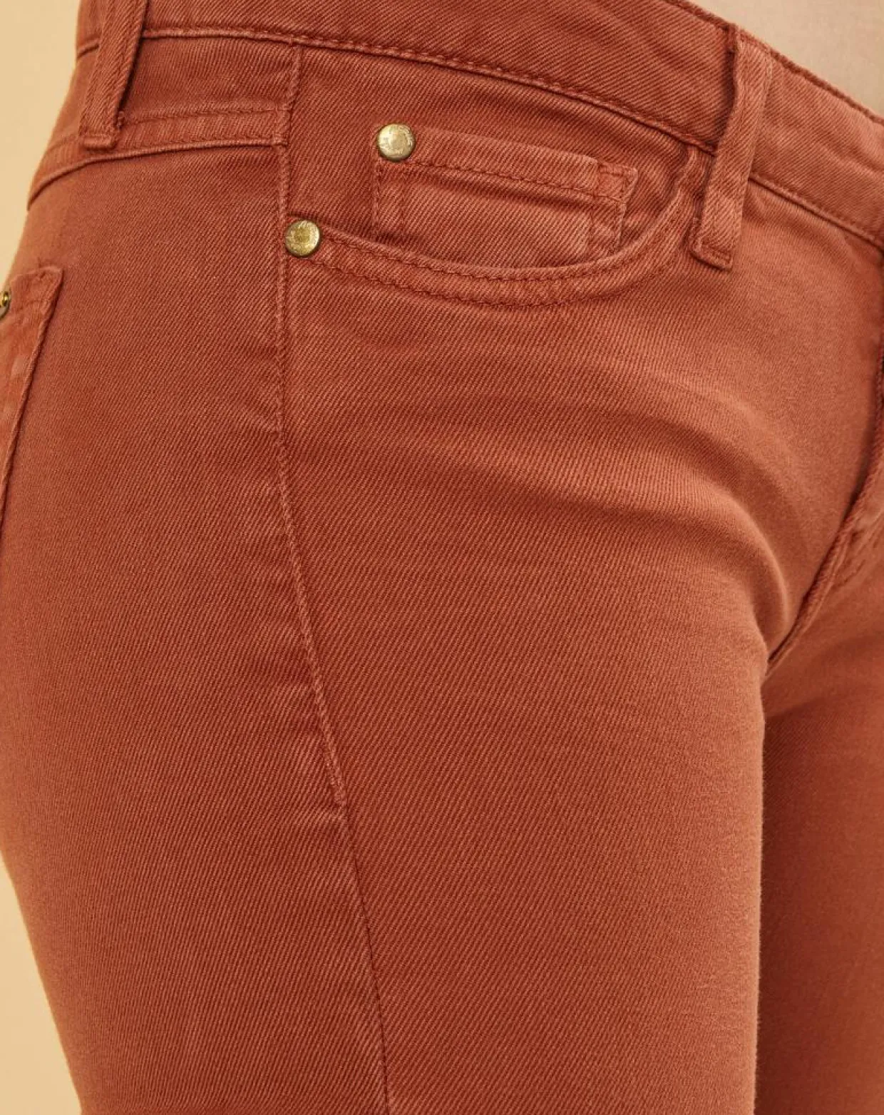 Femme Acquaverde Jeans^Jean slim 7/8 Scarlett camel