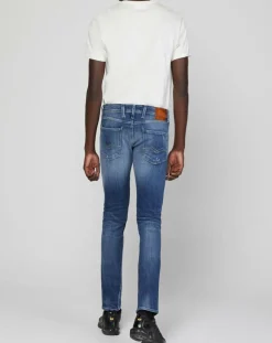 Jean Slim Aged 10 Yo Destroy bleu-Replay Outlet