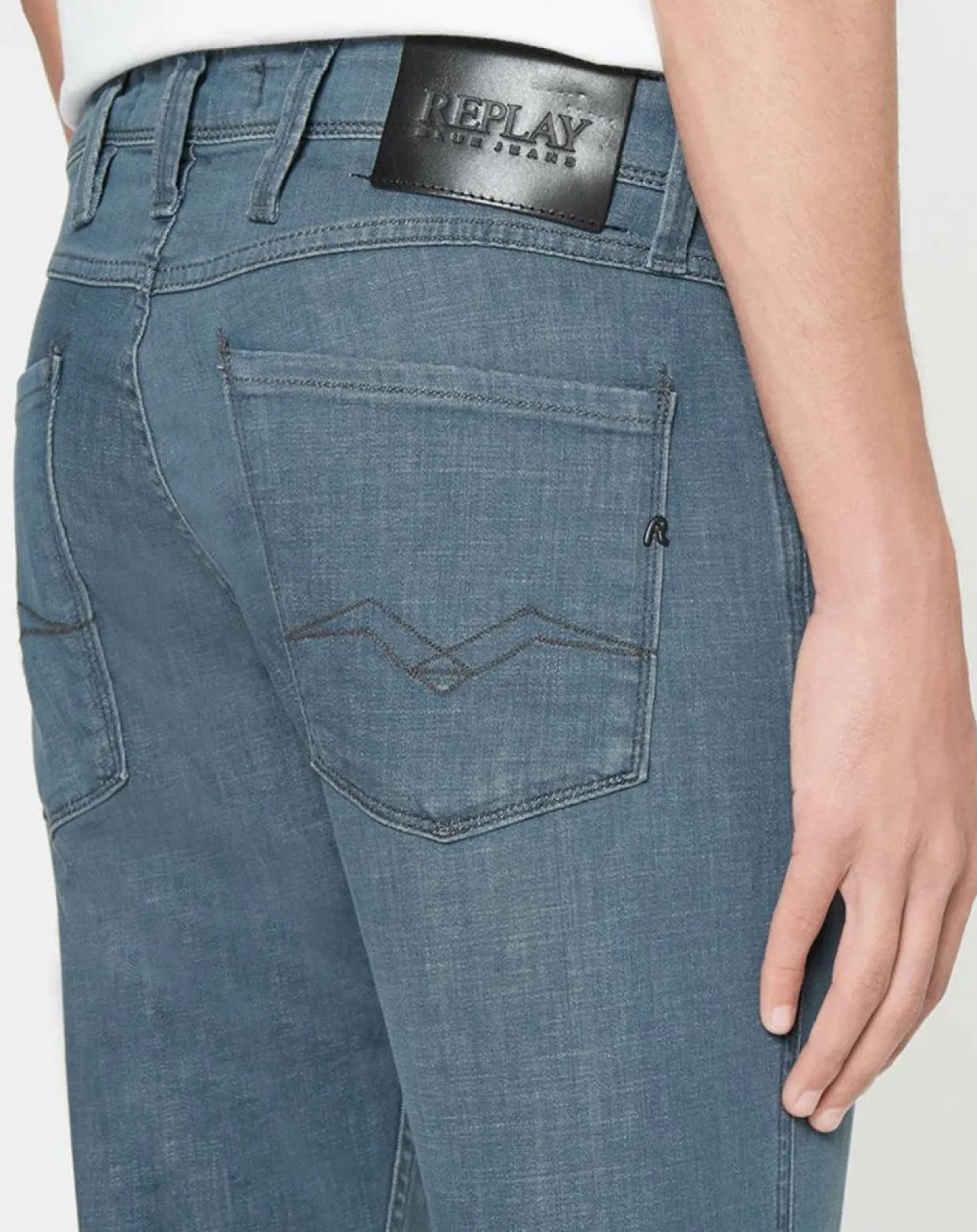 Jean Slim anbass xlite gris moyen-Replay Outlet