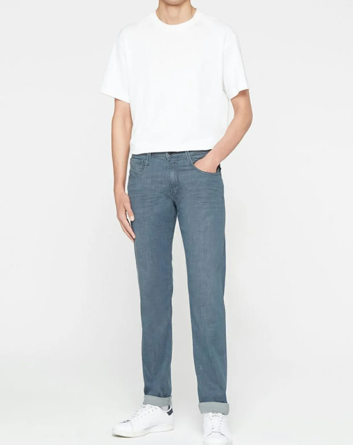 Jean Slim anbass xlite gris moyen-Replay Outlet