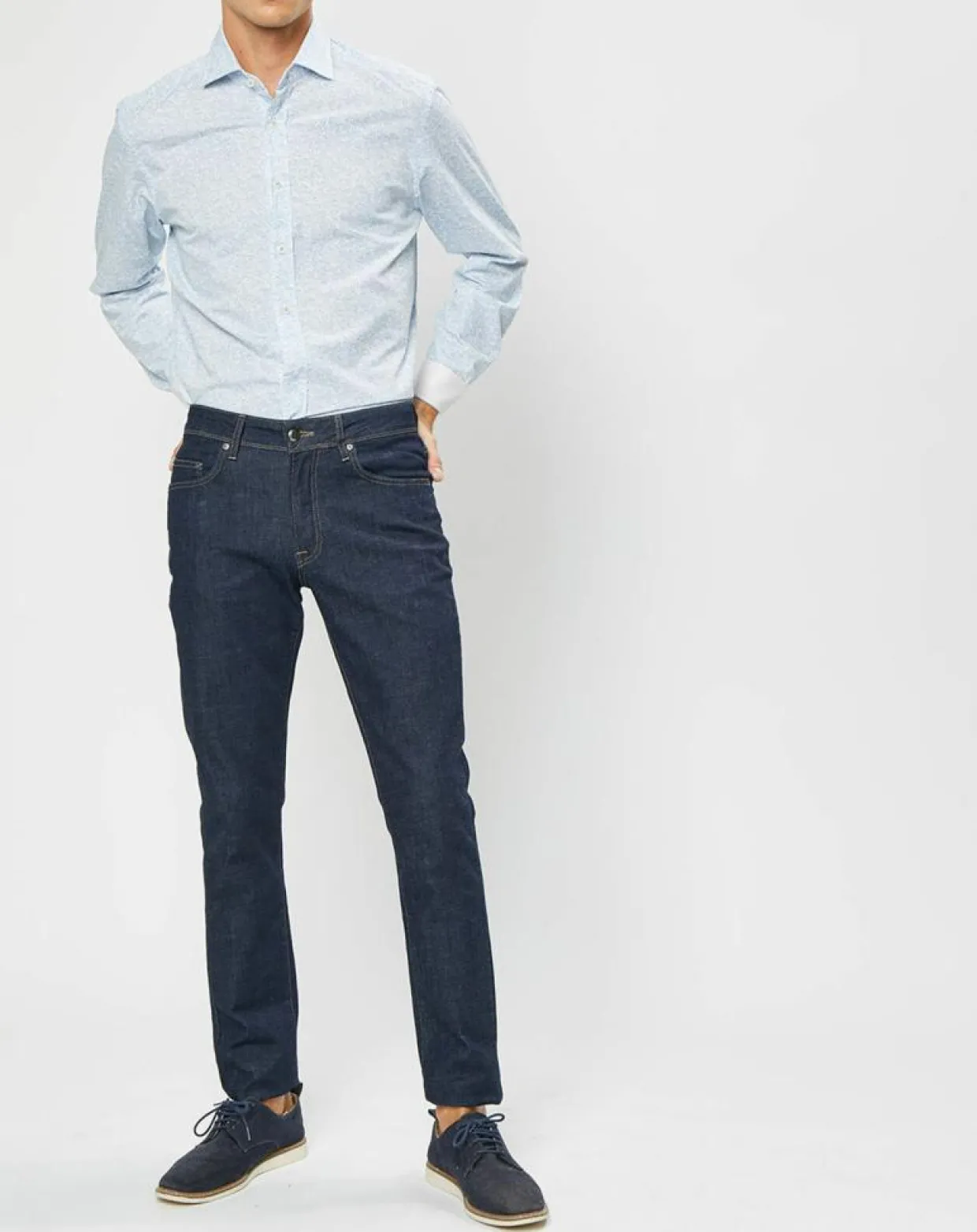 Jean Slim bleu brut-Hackett London Best