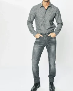 Jean Slim Darko Used noir délavé-Kaporal 5 Discount