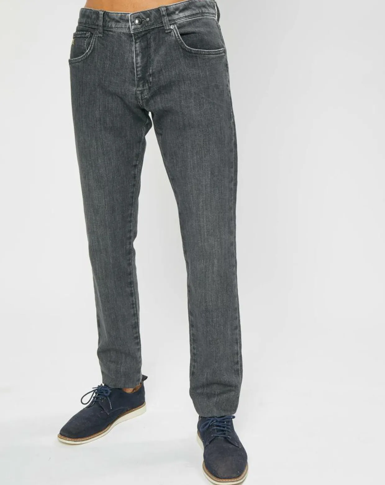 Jean Slim Denim Washed gris-Hackett London Discount