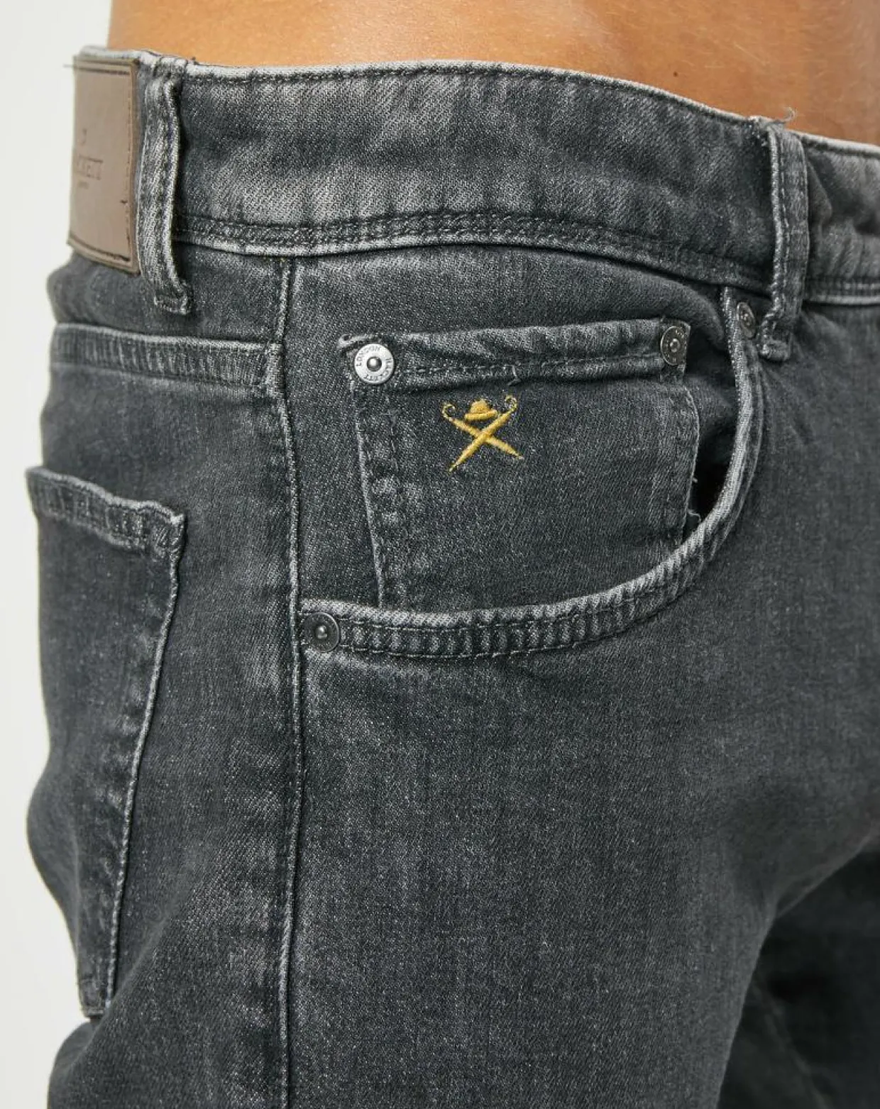 Jean Slim Denim Washed gris-Hackett London Discount