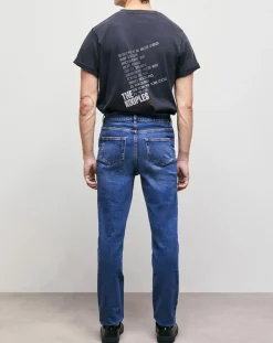 Jean Slim délavé bleu denim-The Kooples