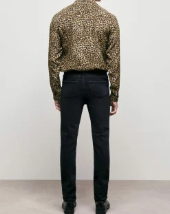 Jean Slim délavé noir délavé-The Kooples New