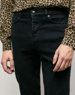 Jean Slim délavé noir délavé-The Kooples New
