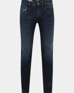 Homme Replay Jeans^Jean Slim en Coton Bio 573 Anbass bleu foncé