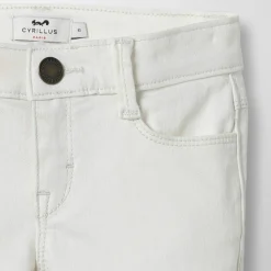 Jean Slim en Coton mélangé blanc-Cyrillus Hot