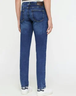 Jean Slim Fit Moustache bleu moyen-Hackett London Best