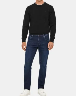 Jean Slim Fit Power Flex bleu moyen-Hackett London Discount